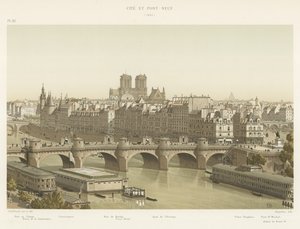 Cité et Pont-Neuf, 1840 - French School