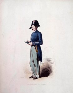 Uniforme de sergent de ville des forces de police sous la Monarchie de Juillet (1830-1848) XIXe siècle - French School