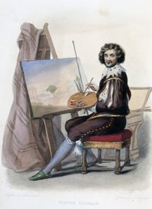 Claude Gellée dit Lorrain (1600-1682) peintre français - dans « Le Plutarque français », par Mennechet, Paris