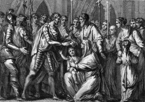 Clotaire II, dit le Jeune (584-628), couronné roi de Neustrie par son oncle, Gontran Ier (vers 545-592), roi d