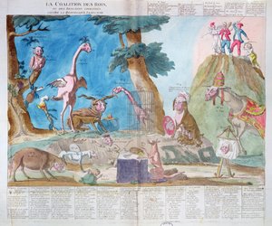 Coalition des rois ou brigands couronnés contre la République française, 1794 - French School