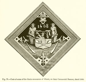 Blason des mesureurs de grains de Gand - French School