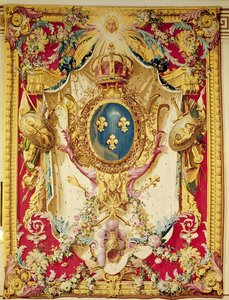 Armoiries de la famille royale française - French School