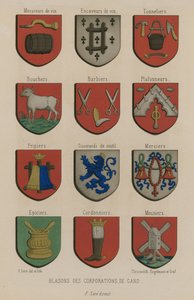 Armoiries des corporations de Gand - French School