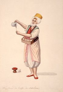 Vendeur de café, période ottomane, troisième quart du XVIIIe siècle - French School