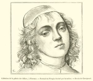 Collection de la galerie des Offices, à Florence, Portrait du Pérugin - French School