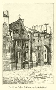 Collège de Cluny, rue des Grès, 1820 - French School