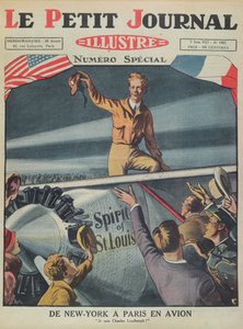 Colonel Charles Lindbergh (1902-74) à son arrivée à l