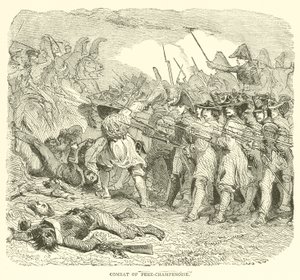 Combat de Fère-Champenoise (gravure) - French School