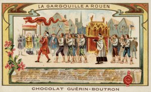 Commémoration de la délivrance de Rouen de la Gargouille par Saint Romain - French School