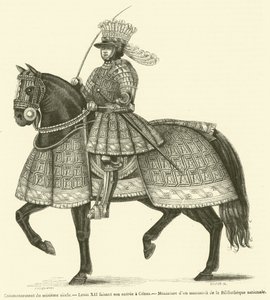 Commencement du seizième siècle, Louis XII faisant son entrée à Gênes - French School