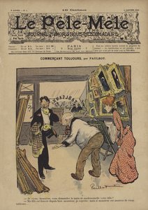 Commerçant toujours. Illustration pour Le Pêle-Mêle - French School