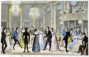 Bal de société, début XIXe siècle