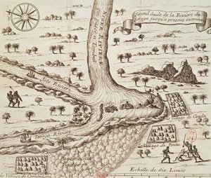Confluence du noir, du Joto et du Sénégal, illustration de 