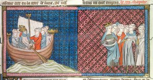 Conrad III et Louis VII partent, illustration des 