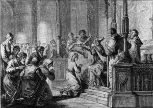 Consécration de Sainte Geneviève, vers 430 : Saint Germain, évêque d
