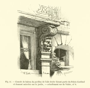 Console de balcon du pavillon de l
