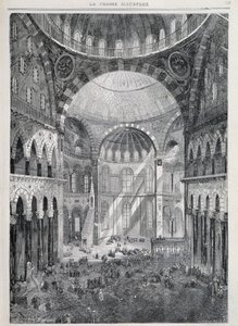 Constantinople : la mosquée Sainte-Sophie - dans « La Presse Illustrée », déc. 1869