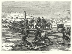 Construction des ponts sur la Bérézina - French School