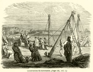 Construction du tabernacle - French School