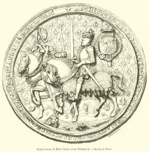 Contre-sceau de Marie Tudor et de Philippe II - French School