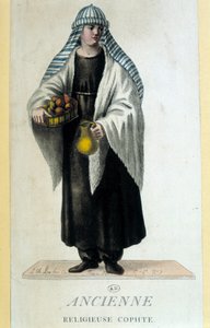 Nonne copte en Égypte au XVIIIe siècle - French School