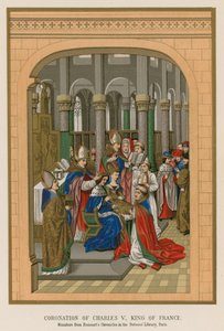Couronnement de Charles V, roi de France - French School