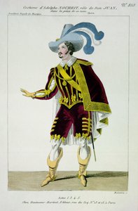 Costume pour Adolphe Nourrit (1802-39) dans le rôle de Don Giovanni dans l