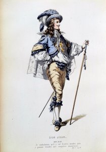 Costume pour le personnage de Don Juan dans la scène 2 de l