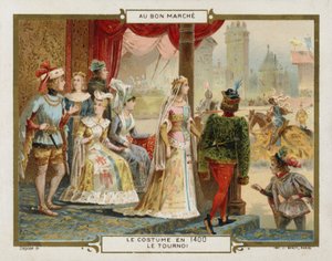 Costume en 1400 - le tournoi - French School