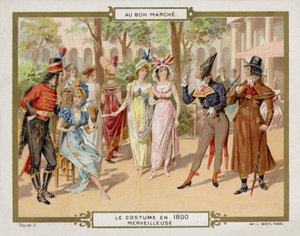Costume en 1800 - merveilleuse - French School