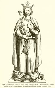 Costume de Charles le Simple - French School