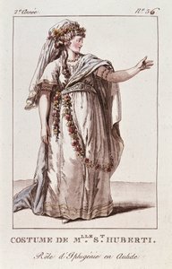 Costume de Miss Huberti pour le rôle d