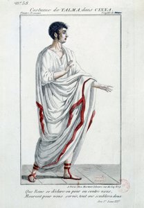 Costume du comédien François-Joseph Talma dans la tragédie Cinna ou la Clémence d