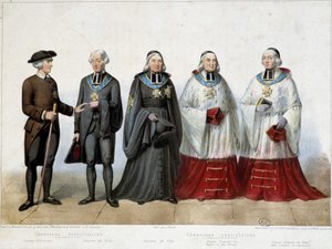 Costume des 24 Comtes des Chanoines de la Cathédrale de Strasbourg - French School