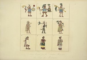 Costumes conçus par les peintres mexicains de l