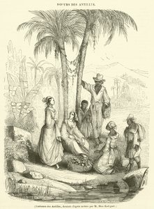 Costumes des Antilles - French School
