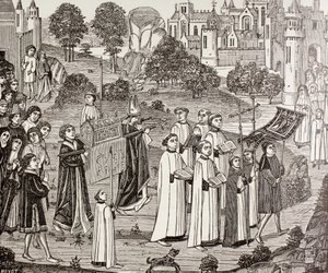Le comte Renier portant le corps de Sainte Véronique à l