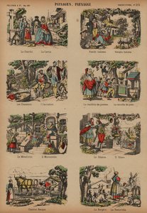 Scènes de campagne - French School
