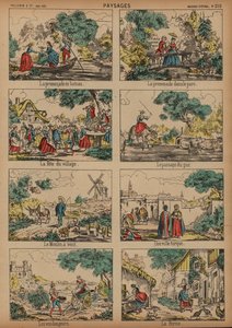 Scènes de campagne - French School