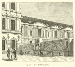 Cour du Musée, 1834 - French School