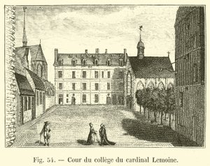 Cour du collège du cardinal Lemoine - French School