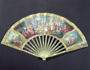 Éventail de cour, français, XVIIIe siècle
