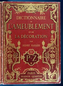 Couverture du Dictionnaire du mobilier et de la décoration - French School