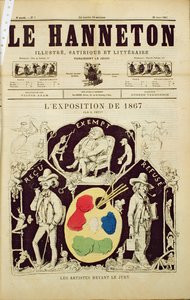 Couverture de Le Hanneton, représentant Les Artistes devant le Jury à l