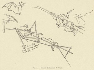 Croquis de Léonard de Vinci - French School