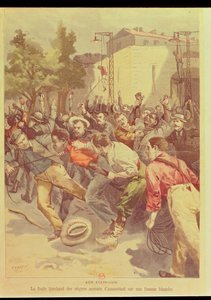 Foule lynchant des noirs accusés du meurtre d