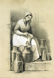 Laiterie, France, v.1855 - French School
