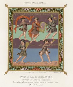 David et les quatre compagnons - French School