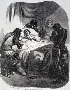 Mort de Du Guesclin en 1380 - dans « Histoire de France » par L.-P. Anquetil - French School